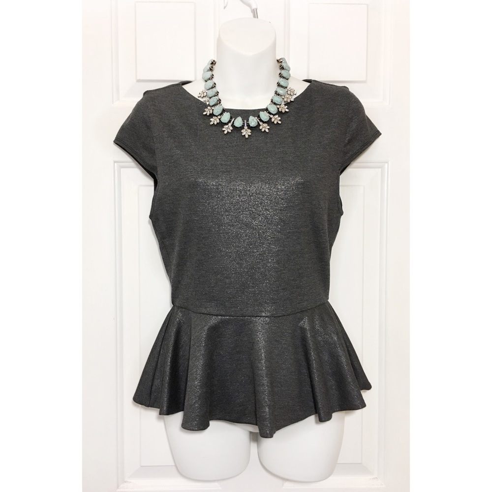 αℓιcє + σℓινια - Shiny Peplum Top